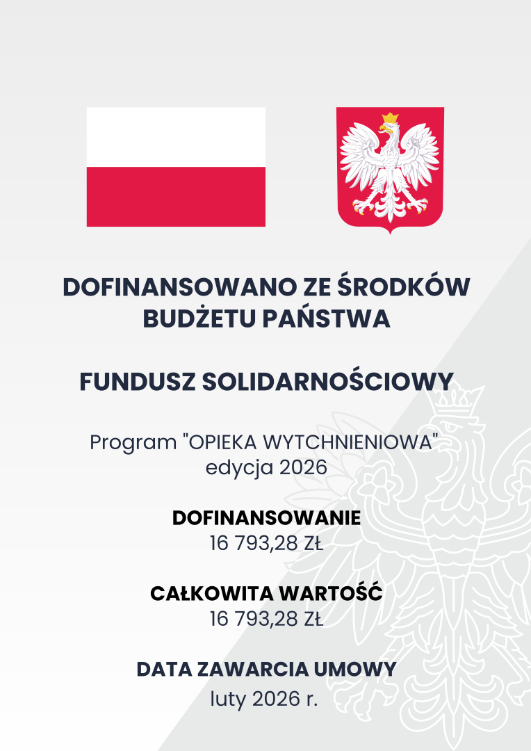 Plakat informacyjny opieka wytchnieniowa